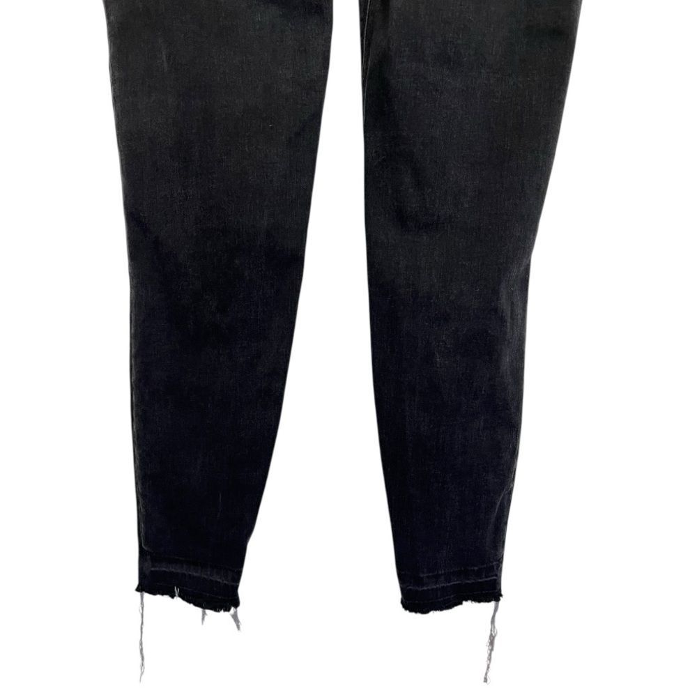 SPANX | Black Skinny Jeans Legging Pull On Stretchy Raw Hem L - Picture 6 of 9